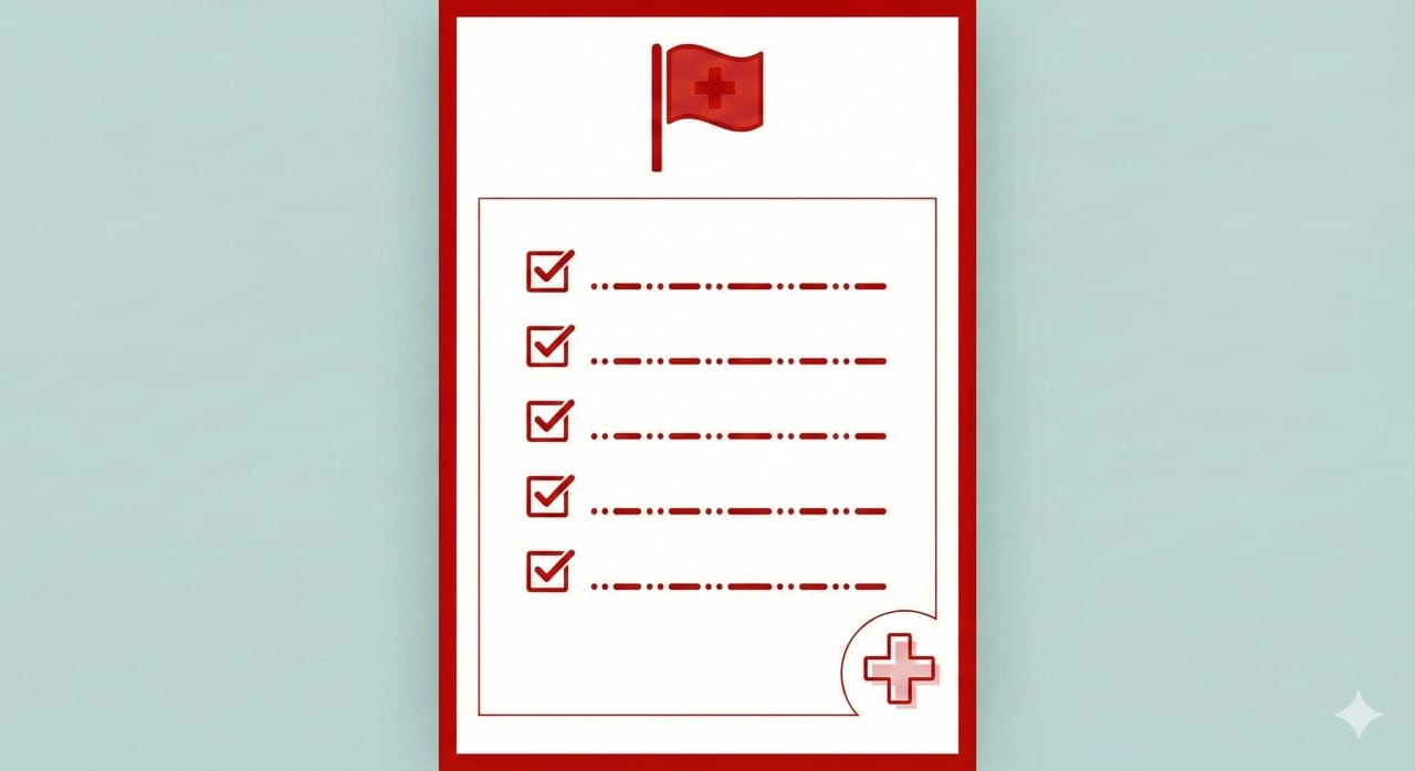 Checklist met alarmsignalen voor disfunctionele gezondheidspatronen volgens Gordon