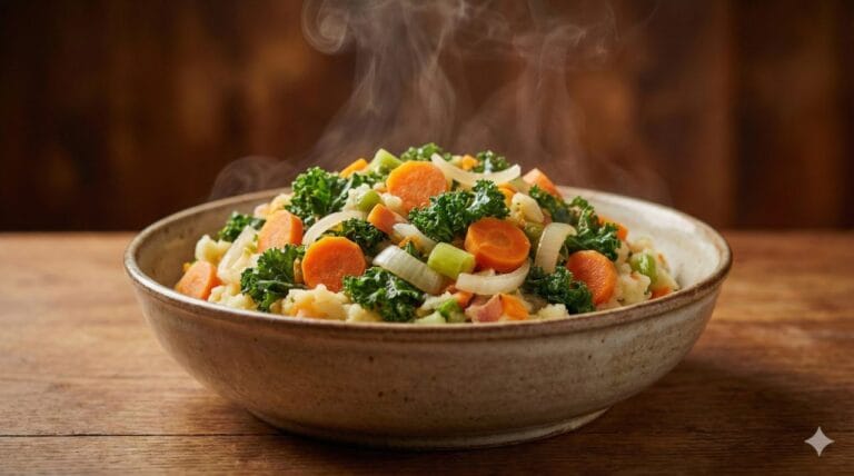 Gezond comfort food: dampende stamppot met groenten
