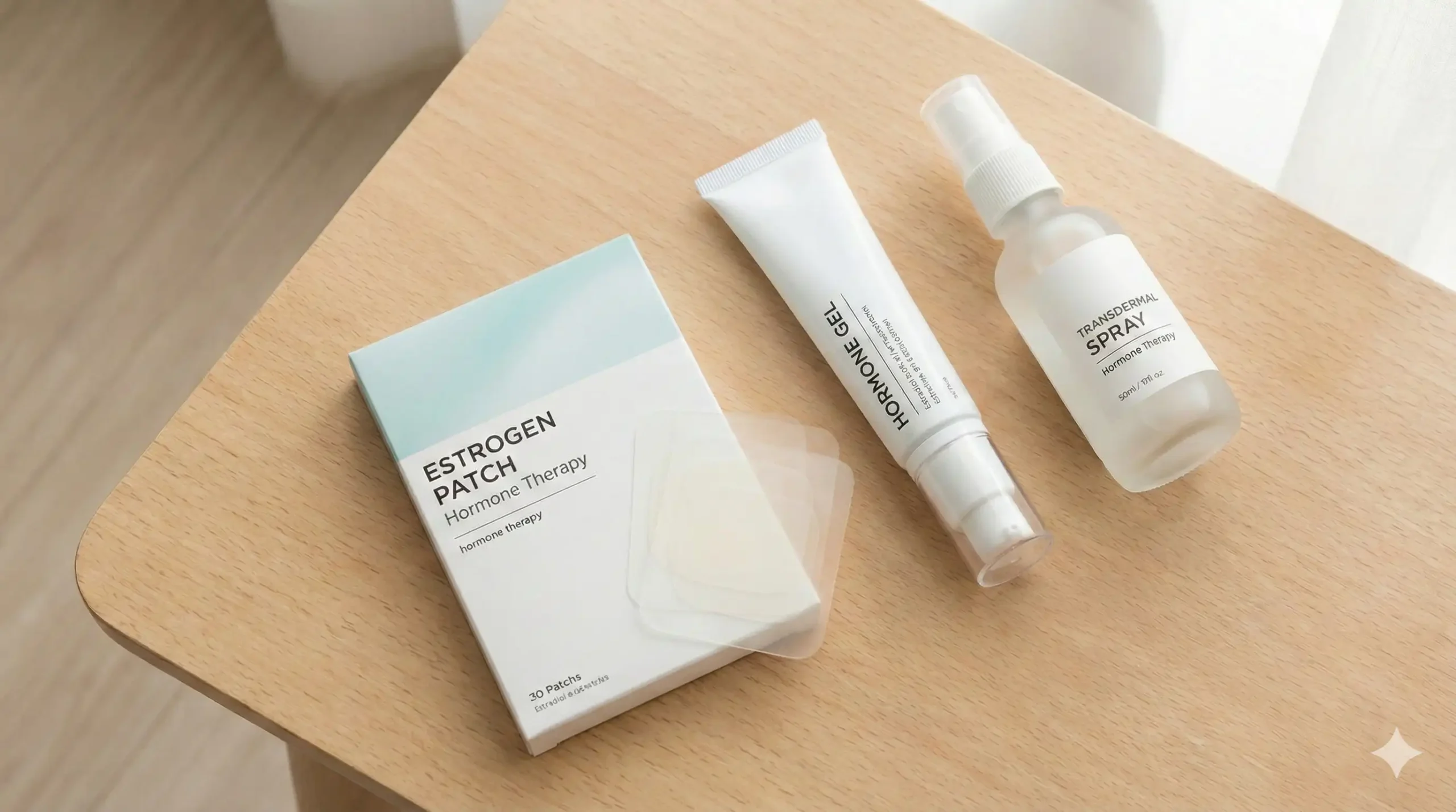 Toedieningsvormen bio-identieke hormonen pleister gel spray