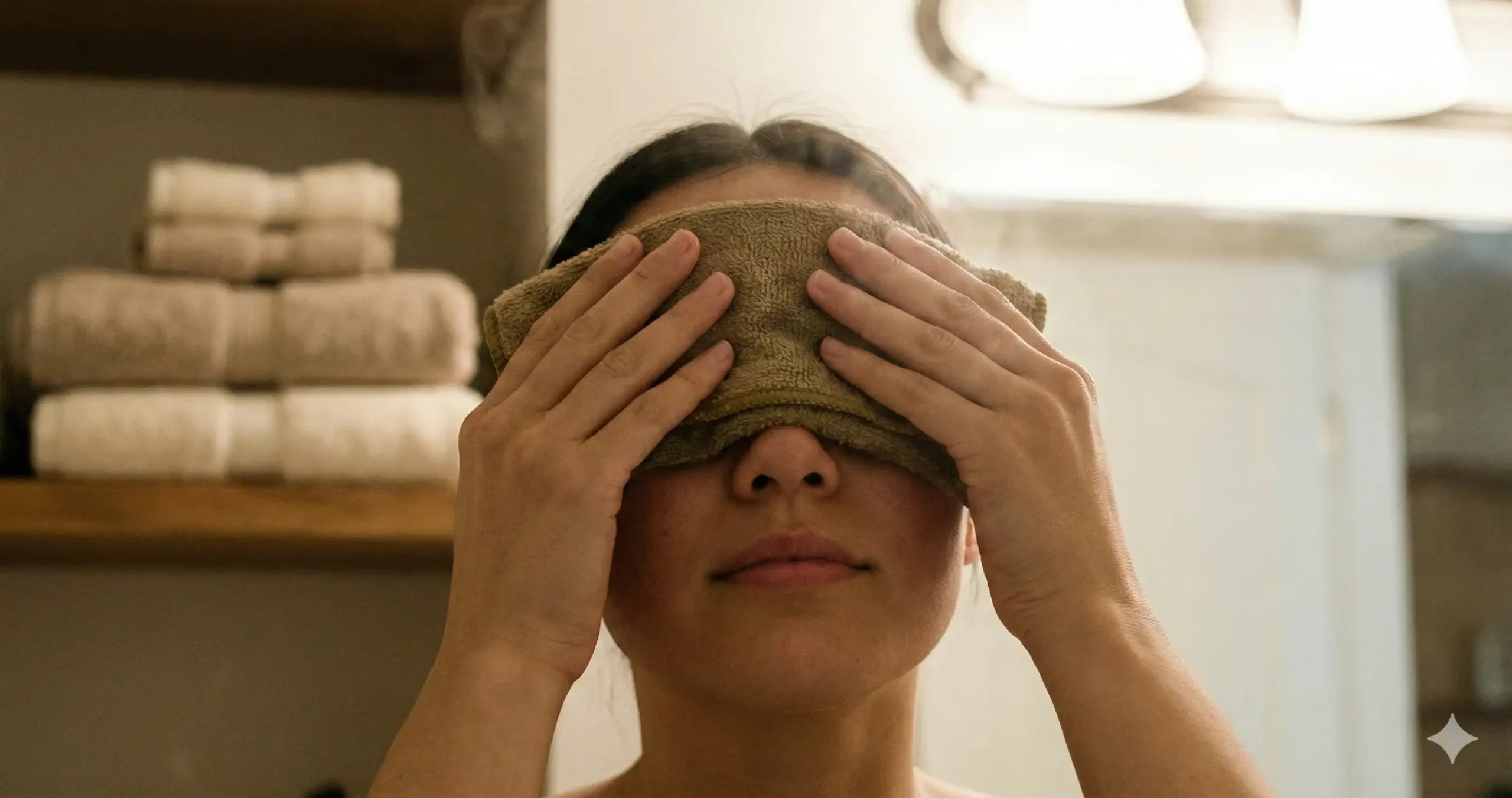 Warm kompres op ontstoken ooglid als huismiddel