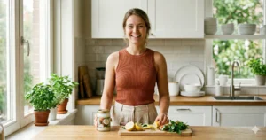 Kokosolie in pot op keukenblad — is kokosolie gezond