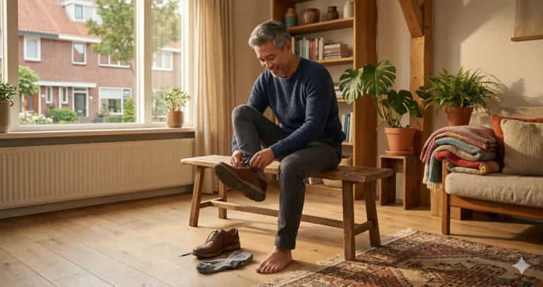 Paardenmiddel tegen zweetvoeten - schoenen uitdoen