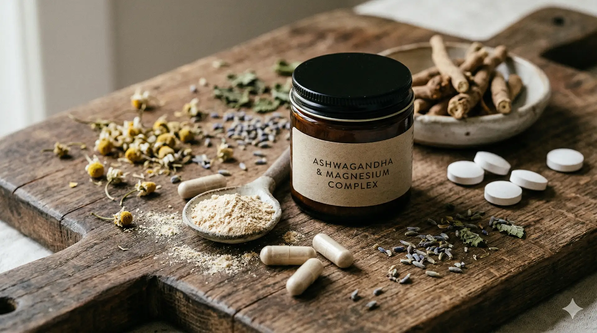 Supplementen als magnesium en ashwagandha om cortisol te verlagen