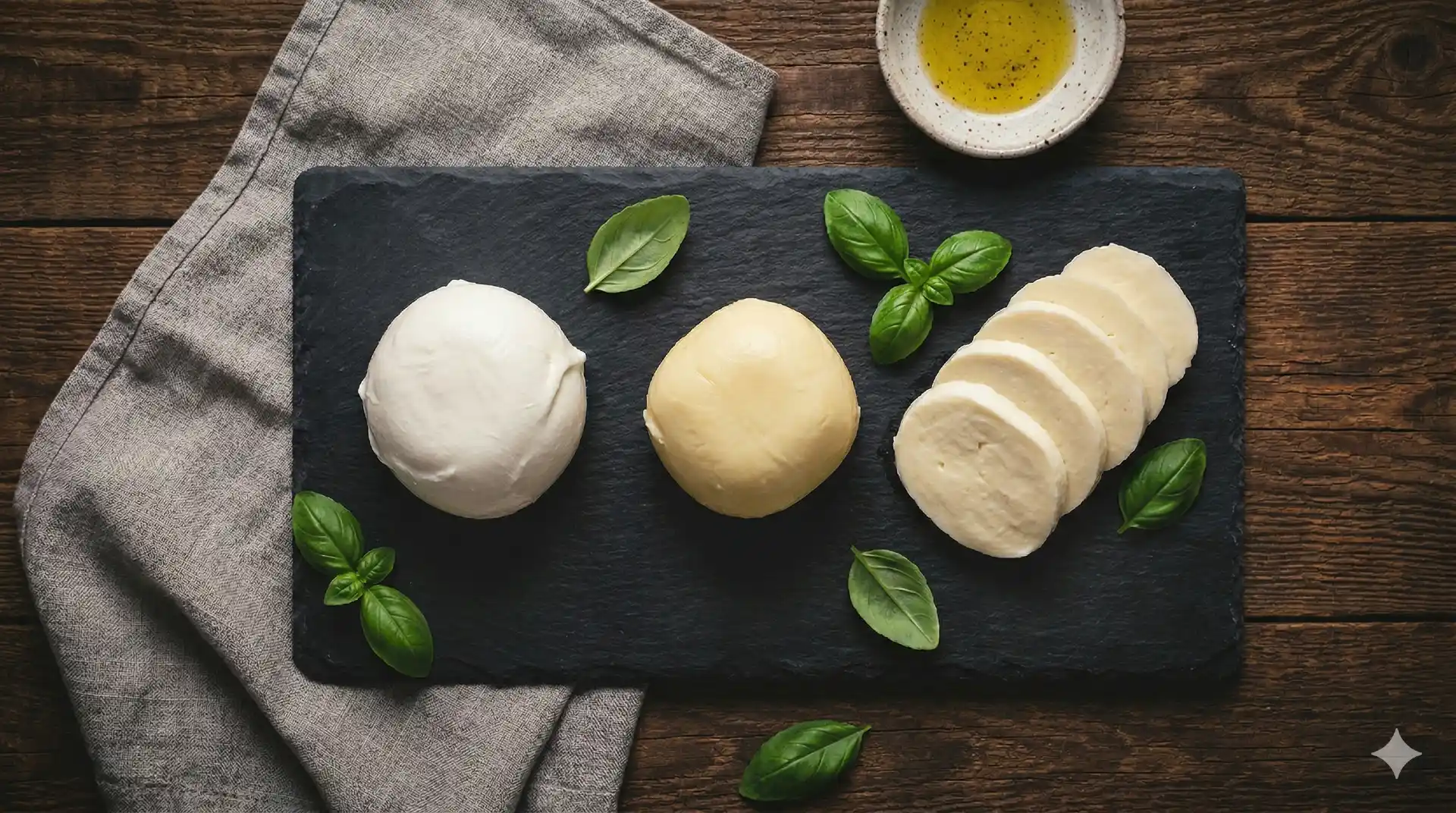 Gezonde mozzarella op volkoren brood met rucola